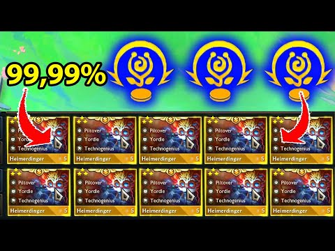 Trick: Yordle 99,99% - Heimerdinger 4 Star...?!!! | All Yordle 3 Star