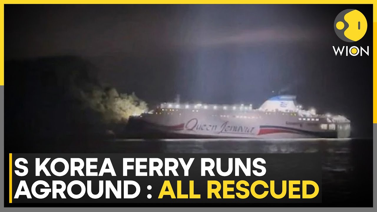 South Korean Ferry Runs Aground: All 267 Rescued with No Serious Injuries | WION