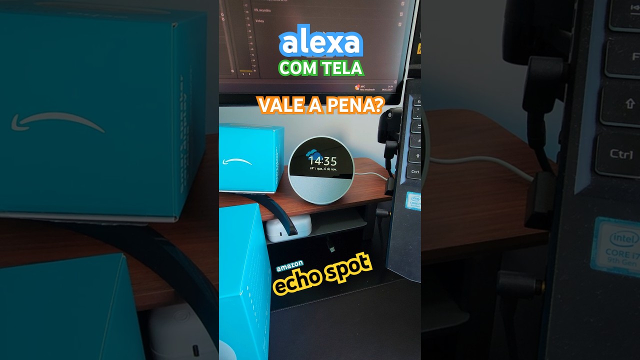 Miniatura da avaliação em vídeo de Amazon Echo Spot 2024 Despertador Inteligente com Display