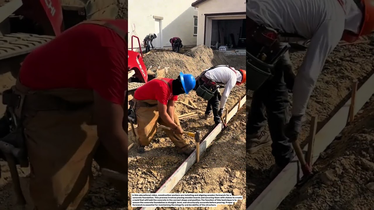 Concrete Formwork Setup for Foundation Alignment | Construction Technique – WorldConstruction.