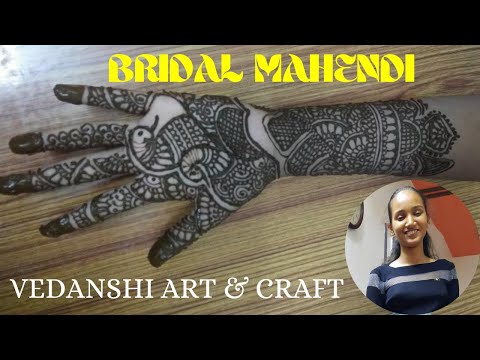 Easy Mahendi Design | Bridal Mahendi | Wedding Bridal Mehandi design | @vedanshi art & craft gallery