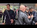 DMITRY BIVOL MOBBED BY FANS AT AIRPORT AFTER BEATING CANELO & GETS HEROS WELCOME!