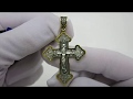 Відео огляд Срібний позолочений хрестик вкх102