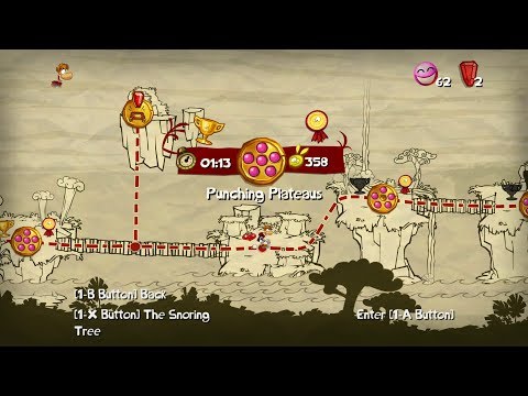 Walkthrough: Rayman Origins 100% - Jibberish Jungle - Punching Plateaus - Time Trial