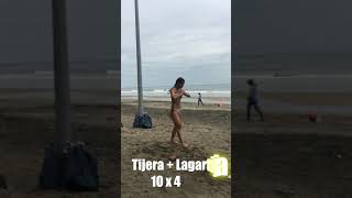final del reto en la Playa