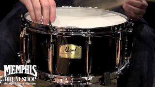 Video thumbnail for Pearl 14 x 6.5 Session Studio Classic Snare Drum - Piano Black by Memphis Drum Shop