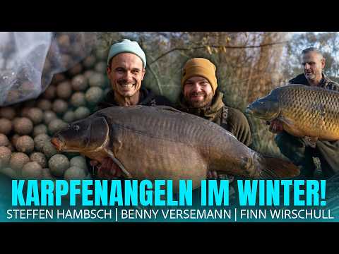 Carp fishing in winter with Steffen Hambsch and Benny Versemann! 🤩