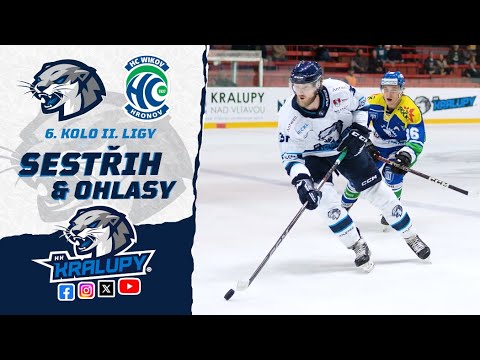 6. kolo HK Kralupy vs. HC Wikov Hronov | 2. liga 2023/24 | Sestřih a ohlasy