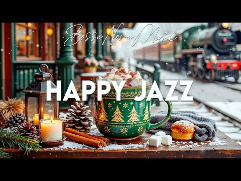 Happy Winter Jazz ☕ Positive Morning Coffee Jazz & Exquisite Bossa Nova Piano for Relax, Work, Study