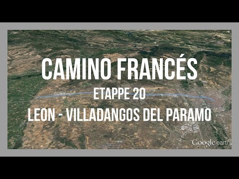 Etappe 20 - Leon - Villadangos del Paramo | Camino Francés | Jakobsweg Spanien | GPS-Track