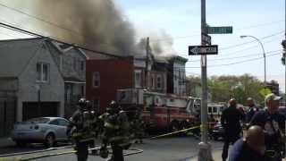 preview picture of video 'Bronx Fourth Alarm Fire - Holland and Van Nest April 14th, 2012'