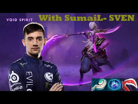 EG. Arteezy ( RTZ ) Mid Void Spirit With SumaiL- Sven Against QCY.Quinn Kunkka