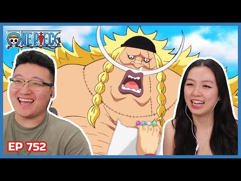 EDWARD WEEVIL! WHITEBEARD JR 🤣 | One Piece Episode 747, 751, 752 Couples Reaction & Discussion