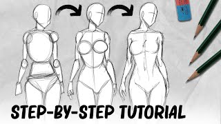 How to draw female Bodies | Woman Tutorial | DrawlikeaSir