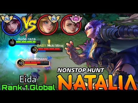 Top Natalia VS Top Global Edith & Supreme Lesley - Top 1 Global Natalia by Eida - Mobile Legend