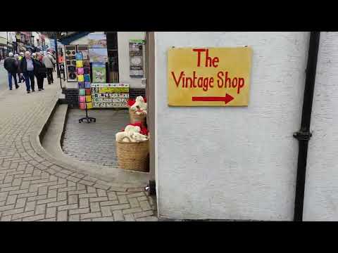 4K Highlighted Walk around Llangollen North Wales on Monday 17th February 2022.