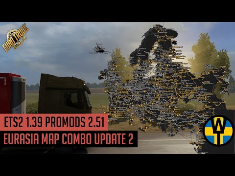 ETS2 1.39 - Promods 2.51 Eurasia Map Combo update 2, Including Poland Rebuilding & Polska Południowa