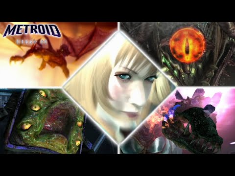 All Bosses - Metroid: Other M (Wii)