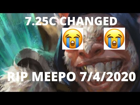 Patch 7.25C is HUGE - R.I.P. MEEPO - DotA Analysis And First Thoughts - DotA 2 7.25C Patch Analysis