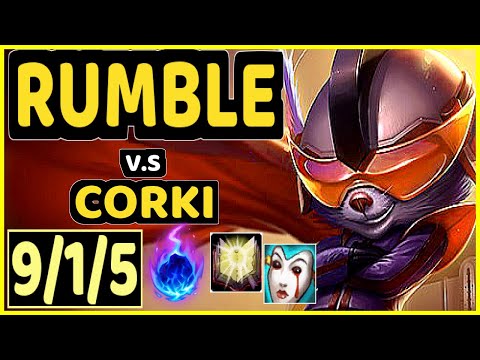 SATORIUS (RUMBLE) vs CORKI - 9/1/5 KDA MID CHALLENGER GAMEPLAY - EUW