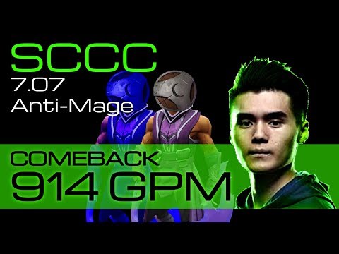Sccc Dota 2 7.07 - Anti-Mage 914 GPM Comeback
