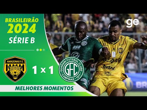 Gols e lances de Amazonas x Guarani