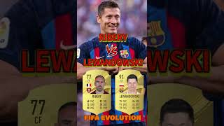 【Ribery vs Lewandowski🔥】Evolution in every fifa #fifa #fifa23 #football #shorts