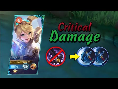 Layla Insane 💯 Critical Damage Build | You Must Try This Layla Emblems and Build | MLBB