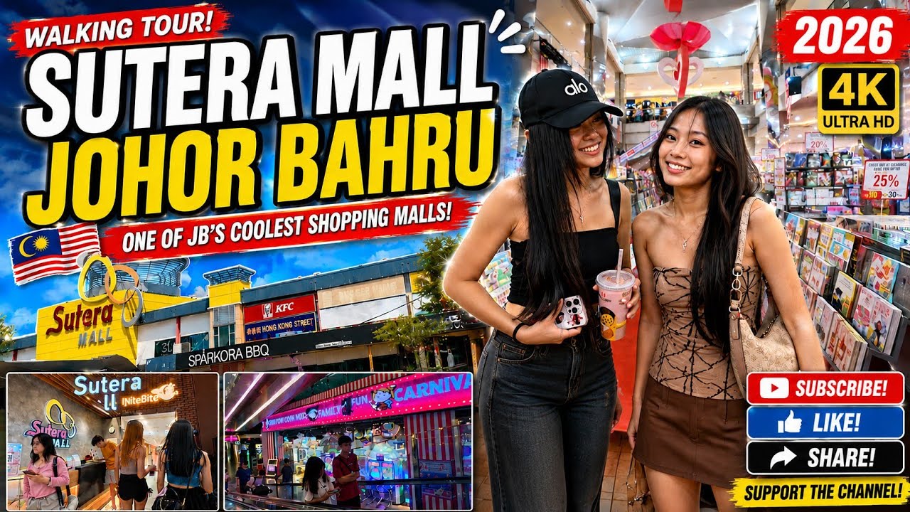 Inside Sutera Mall Johor Bahru 2026 🇲🇾 One of JB’s Coolest Shopping Malls Walking Tour