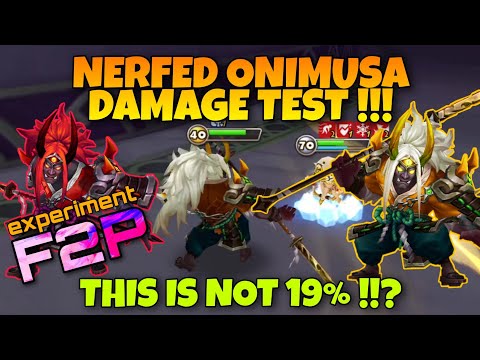 ONIMUSHA DAMAGE TEST!!! THIS IS NOT 19% !!!? SUMMONERS WAR / SW