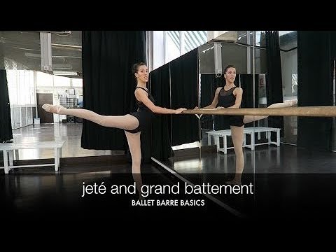 BALLET BARRE BASICS - jeté and grand battement tutorial | natalie danza