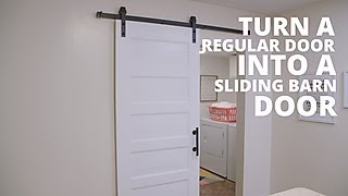DIY Sliding Barn Door on a Budget | HGTV