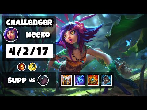 Neeko Challenger Gameplay S11 Replay 11.17 Support (4/2/17) - NA