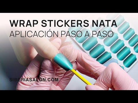 Wrap Stickers de uñas Nata 💅 aplicación paso a paso