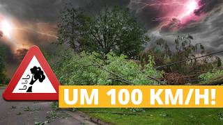 Wetter heute: Um 100 km/h! Hier drohen Sturmschäden und Starkregen