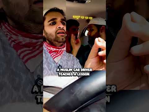🚕 A ￼Muslim cab driver teaches a big lesson 🙇🙏 #pranavsimhanateri #shorts #muslim #cab