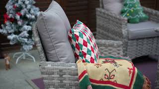 🔥 Feel warm and romantic in the cold winter! Stove table sofa for you to create outdoor happy time 🌟