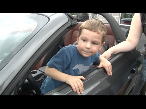 Adorable 4 Year Old Loves Mustangs | Surprise Car Show