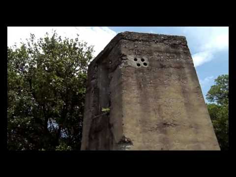 Abandoned Civil War and WWII buildings at Fort Monroe Virginia