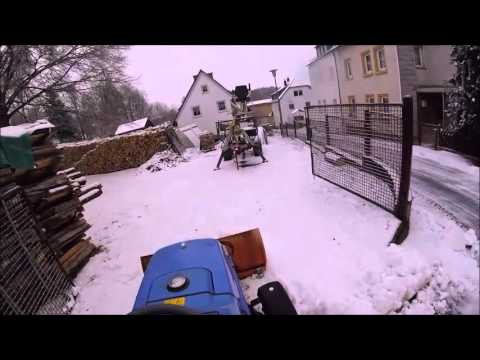 Schneeräumen mit Iseki Tm 3160