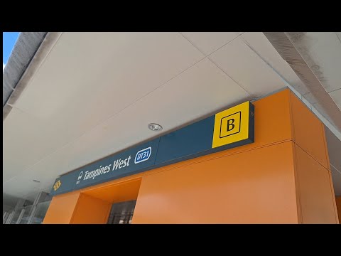 Singapore MRT ride from (DT31) Tampines West to (CC29/NE1) HarbourFront