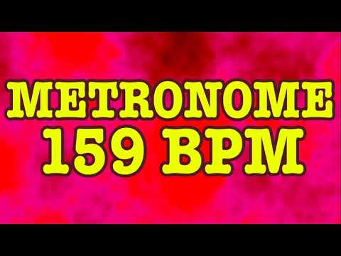 159 BPM Metronome - Psychedelic Metronome - 10 Minutes - 159BPM Click Track - Metrónomo 159 BPM