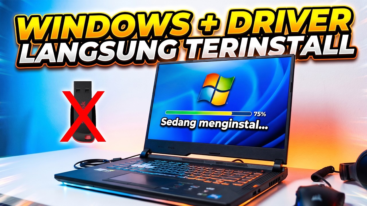 MAKIN KENCANG! Cara Install Ulang Windows TANPA FLASHDISK Paling Cepat Pakai WinNT 2026
