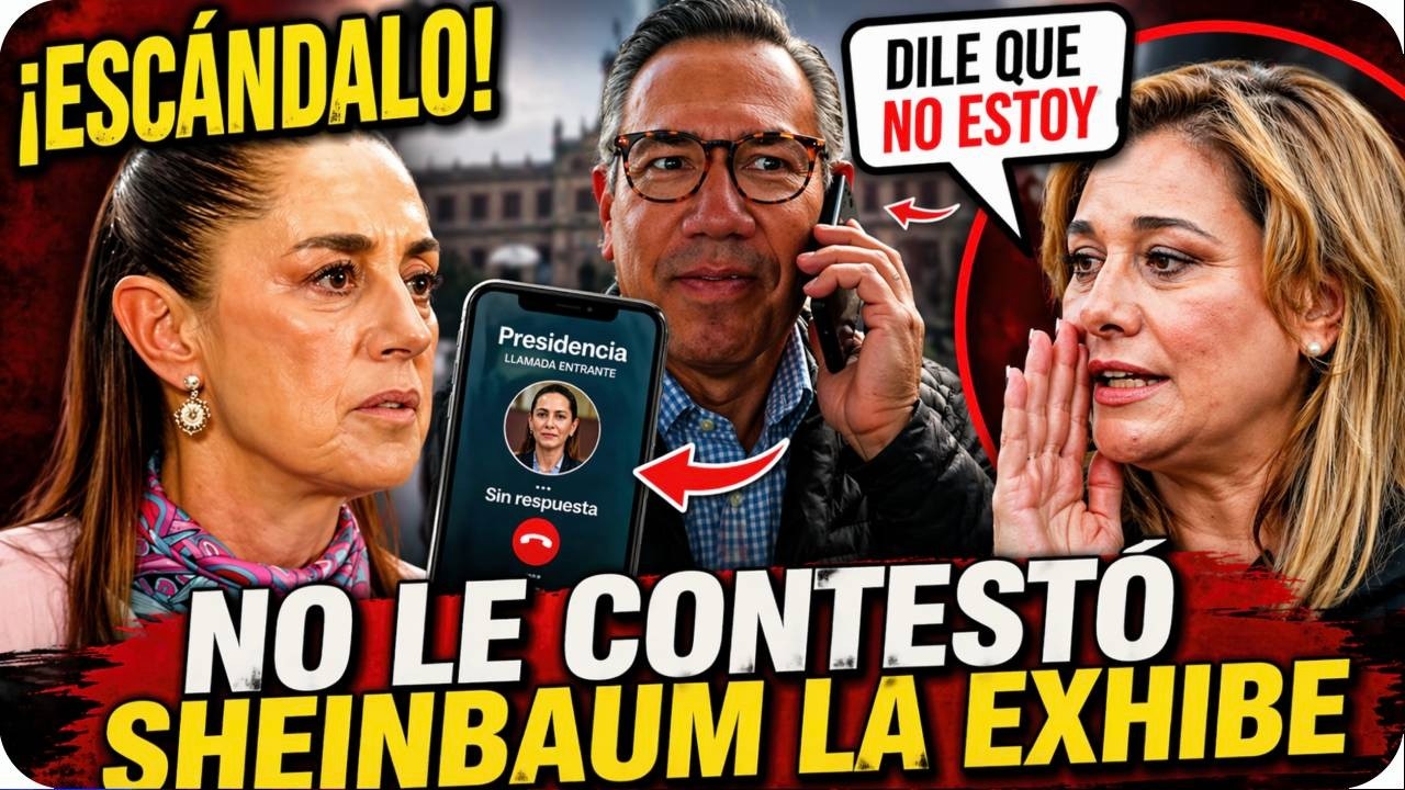 DE NO CREERSE. NO LE CONTESTÓ LA LLAMADA. SHEINBAUM NO SE LA PERDONA. EXHIBE A ANAYA Y A LA TÉLLEZ.