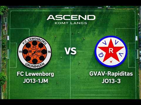 Fc lewenborg jo13-1 vs GVAV- rapidits 13-3 | Ascend komt langs 