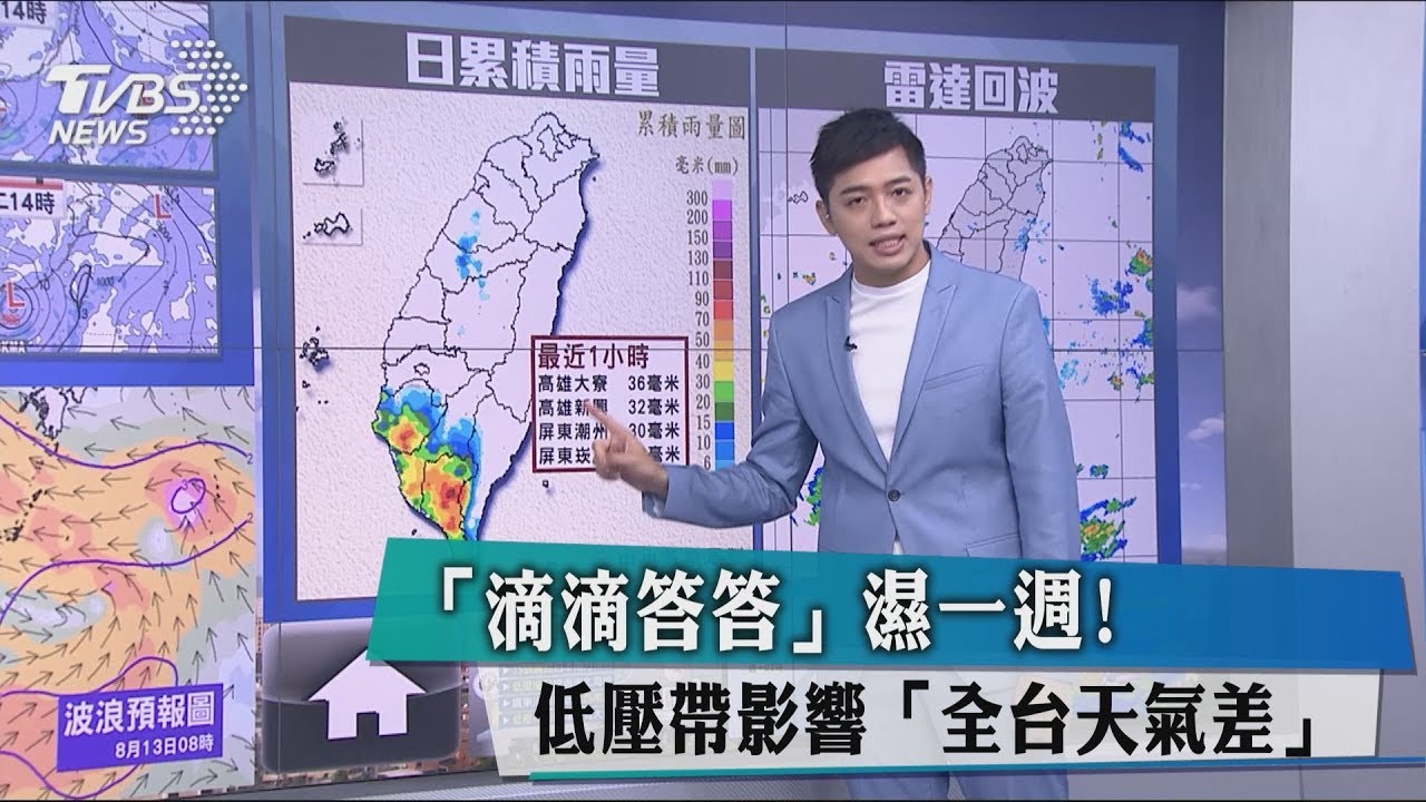 「滴滴答答」濕一週！　低壓帶影響「全台天氣差」