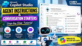 How to Configure Agent Instructions & Conversation Starters in Microso