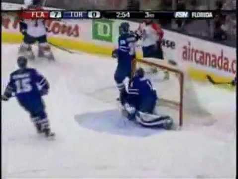 Leafs Fans Cheering after Panther Goals at the ACC
