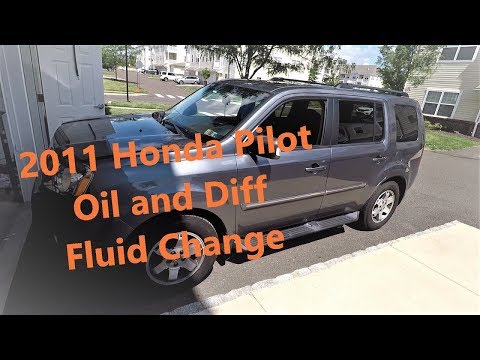 2009-2015 Honda Pilot oil and differential fluid change