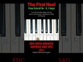 The First Noel Piano Tutorial #shorts #thefirstnoel #piano #tutorial #music #song #cover #christmas